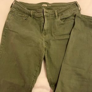 Old navy green skinny dress pants